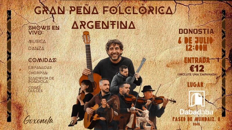 Gran Peña Argentina en Donostia: música, danza y sabores